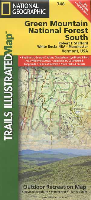 Green Mountain National Forest South Trail Map